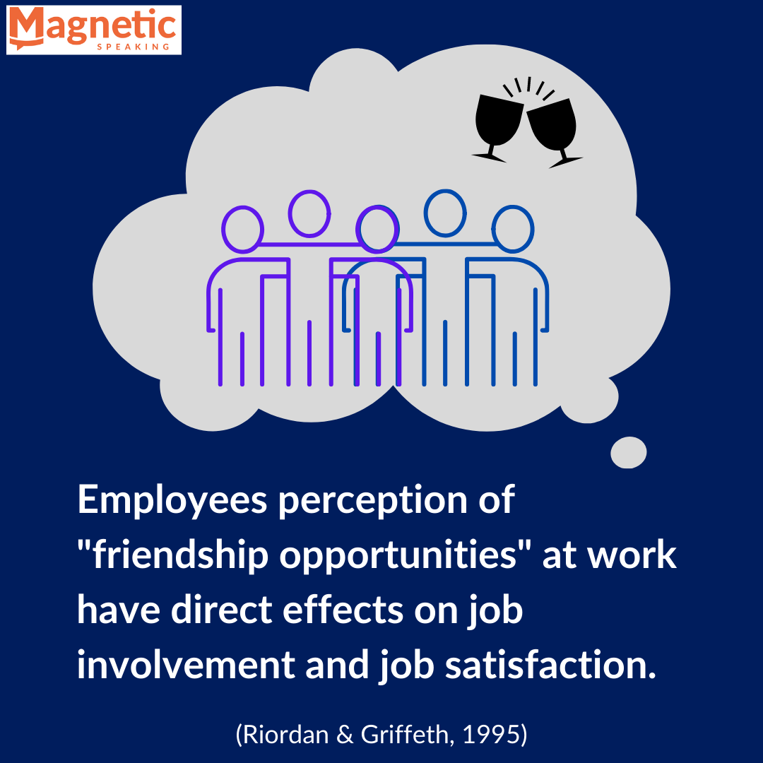 Employees perception of friendship opportunities