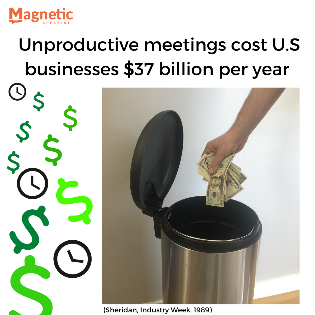 비생산적인 회의는 유 비용.기업 연간 370 억